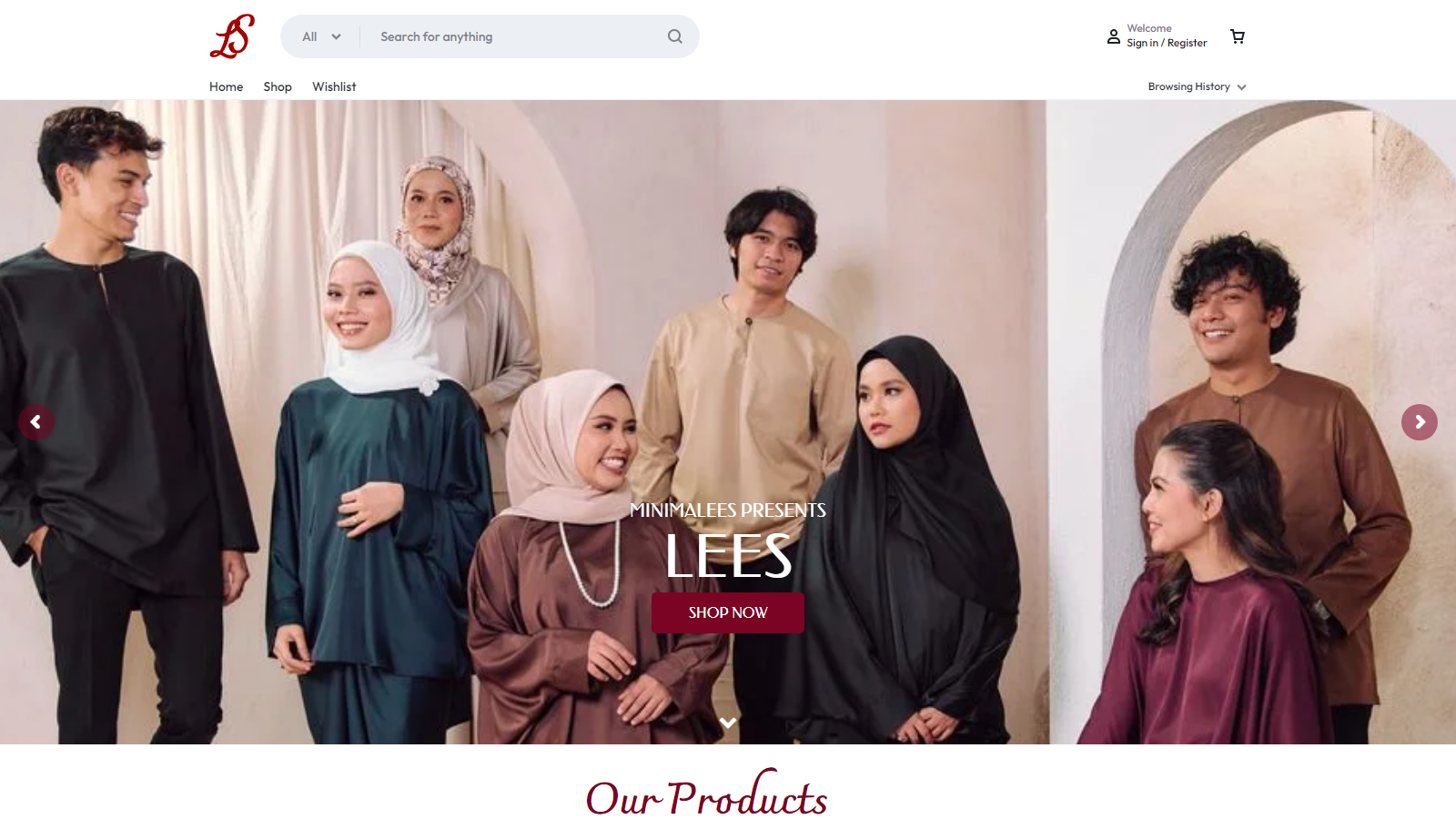 Lee's Official site preview still