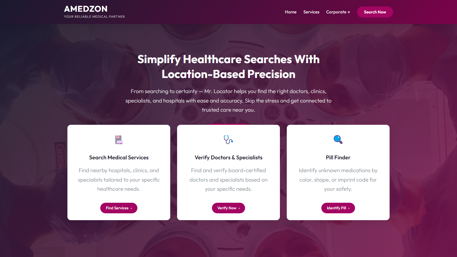 Mr Medical Finder site preview still